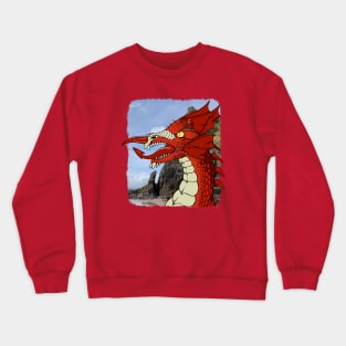 Scaly Welsh Dragon Crewneck Sweatshirt